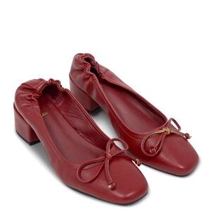 Elegant Red Women's Ballet Flats